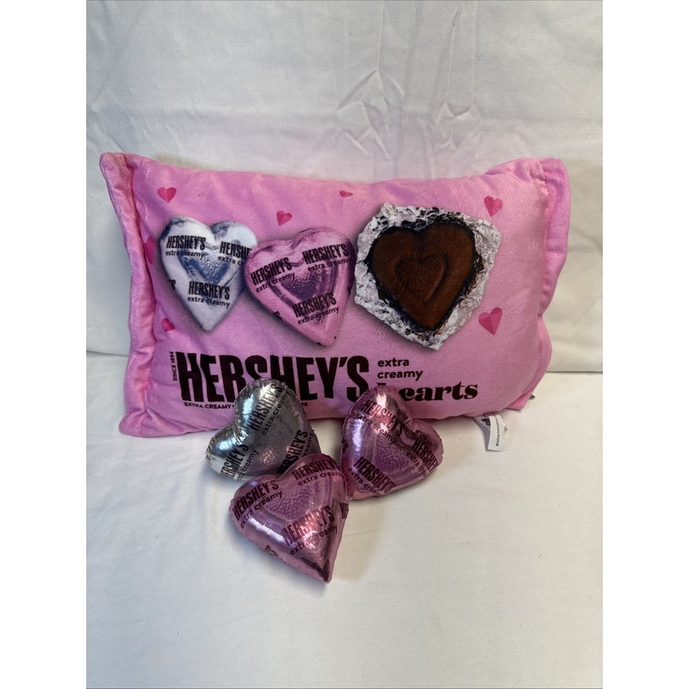 Iscream Valentine's Day Hershey's Chocolate Hearts Plush With Mini Hearts Inside